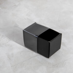 Caja fosforera Black con cobertor de acetato 9×5.5×5.5 cm  – 10 U