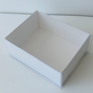 Caja fosforera blanca y funda ACETATO 11x9x3.5 cm – 10 U